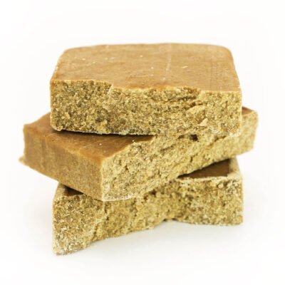 CBD Hash Caramel Dry Ice - 58% concentration of CBD in this hash dish, available to buy online at Greenery