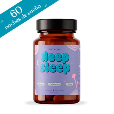 Gominola Deep Sleep con 10 mg de extracto de reishi, ingrediente natural para el sueño y la calma.